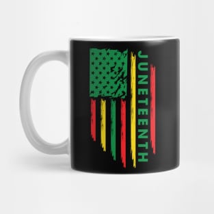 Juneteenth, Black History, Freedom Day, USA Flag, African Colors Mug